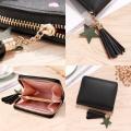 1PCS Women Small Wallet Ladies Mini Tassel Wallet Cute Girl Short Zipper Lovely Pu Leather Coin Purse Female Hand Wallet Purse. 