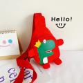 Cute Cartoon Travel Backpack Children's Cross-body Handsome Dinosaur Chest Bag MJ. 