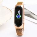 Magnet LED TOUCH smart Magnetic watches for girls women Magnet Strap. 