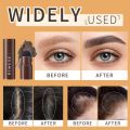 One Step Eyebrow Stamp Shaping Kit Brow Powder Stamp Makeup with 3 Reusable Eyebrow Stencils and Eyebrow Pen Brushes Hairline Powder Long Lasting Buildable Eyebrow Makeup. 