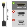 Male to Female Branded HDMI Adapter HDMI Extension Gold Plated Converter 4 Pin Google Chrome Cast Length. 