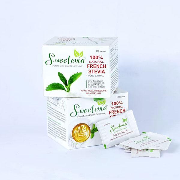 Alfatah Mall - SWEETEVIA ZERO CALORIE SWEETENER BOX 100 SACHET-AFP-000260116