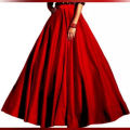 Women's Satin Silk Skirt Red. 