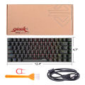 AJAZZ AK33 Keyboard - Rgb Gaming Keyboard - Mechanical Keyboard - 75% Wired Gaming Keyboard - Mechanical Gaming Keyboard - Mechanical - Wired Keyboard - Anti ghost KeyWired Gaming keyboard - Type C USB Cable - AK33 Gaming Keyboard. 