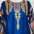 2Pc Digital Block Printed Stitched Kurta & Trouser For Women And Girls.. 