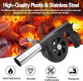 Hand Dryer BBQ Blower Fan Stainless Steel BBQ Air Fan Burner Cooking Picnic Camping Outdoor BBQ Tool. 