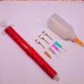 mehndi injection pen kit mehndi pen with 1 bottle & 8 nozzles for creating henna mehndi designs- diy mehndi applicator tool kit. 
