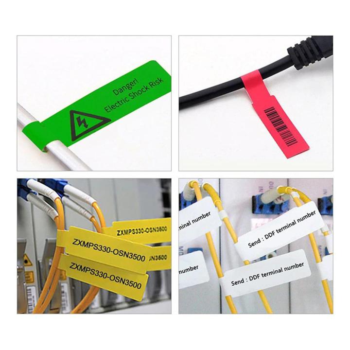150Pcs/5 Sheets Cable Labels Wire Marking Network Waterproof Laser Printer Sticker Organizer A4 Self-Adhesive Label Cable Tags