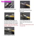 【Huarickshine】 Cat6A/7/8 Shielded Crystal Head Ftp Rj45 Connector Metal Module Tool-Free Plug. 