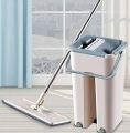 Scratch bucket mop flat mop with microfiber pads. 
