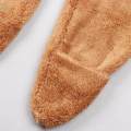 Thigh High Socks Costume Women Kids Boot Socks Stocking Plush Leg Warmers Khaki. 