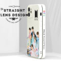 Hontinga for OPPO F15 A91 Reno3 Back Cover Fashion Cool BTS Side Design Case Square Edge Liquid Silicone Phone Cases. 