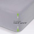 Stretchable Fitted Bedsheet Jersey Cotton Mattress Cover Single King Double Bed Sizes - Beddy's Studio. 