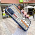 dienya For Realme GT Neo Flash Case Fashion Tide Cool Simple Word Pattern Thin Side Square Edge New Design Shockproof Frosted Transparent Hard Phone Cases Silicone Casing Full Cover Camera Protection Softcase Boy. 