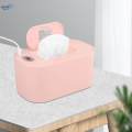 Heated Wipe Dispenser with Large Capacity for Traveling Home Wet Tissue Pink Thermostat. 