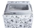 Classic® LG Top Load Washing Machine Cover Suitable For 6 kg, 6.2 Kg, 6.5 Kg, 7 Kg (56cms X 56cms X 85cms) Half White & Grey. 