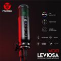 FANTECH MCX01 LEVIOSA Professional Condenser Microphone With RGB Illumination And Cardioid Polar Pattern USB XLR Cable With Table Stand. 
