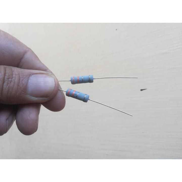 24 Pcs 2W Fusible Resistor - 3.3 ohm -  2 Watt Fuse Resistors 3Ω3