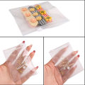 5-10pcs PVC White Frosted Plastic Jewelry Zip Lock Bags Thick Clear Earrings Packaging Storage Bags. 
