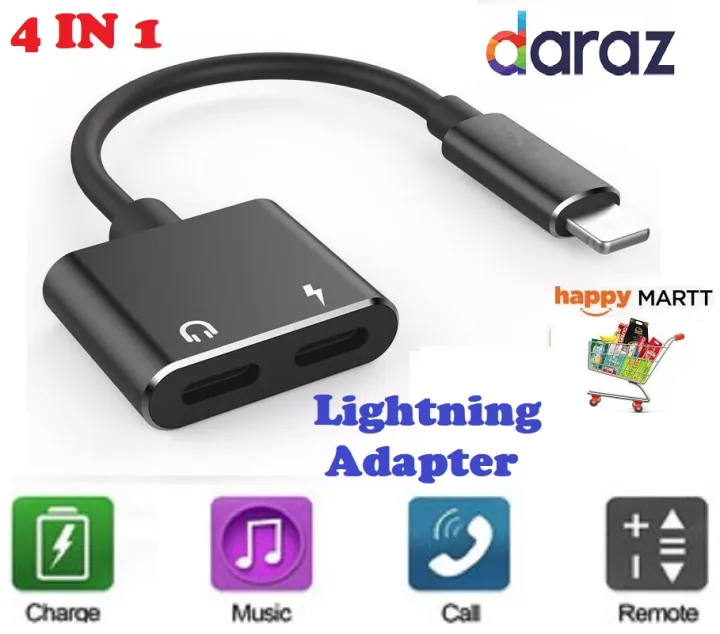 100%25%20MFI%20Certified%20Non%20Bluetooth%20Iphone%20Splitter%20,%20Supports%20call%204%20in%201Dual%20Lightning%20Gaming%20Splitter%20Adapter%20for%20iPhone,%20Headphone%20Jack%20Aux%20Audio%20&%20Charger%20Adapter%20Cable%20Connector%20%20Compatible%20for%20iPhone%206/%206%20Plus%207%20/%207%20Plus%208%20/%208%20Plus%20/%20X/%20Xr%20and%20onwards%20-%20Image%204