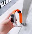 Suitable for IWatch Applewatch watch strap, ultraS87 color blocked silicone magnetic replacement wristband. 