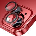 For iPhone 13/13mini, Camera Lens Protecter Premium Tempered Glass Circle Film, Aluminum Alloy Full Fit Lens Ring Cover, [Anti-Scratch]. 