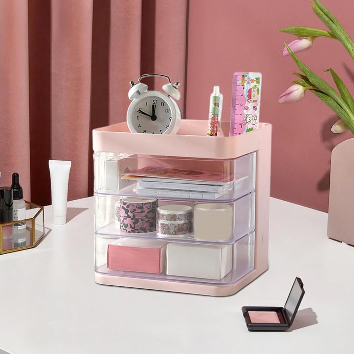 Drawer%20Desk%20Organiser%20,%20Dream%20Organiser%20Box%20for%20Cosmetics,%20Stationery,%20Perfect%20for%20Home,%20Office%20or%20Dorm%20Decor%20Multicolour%20Transparent%20Three%20-%20Image%204
