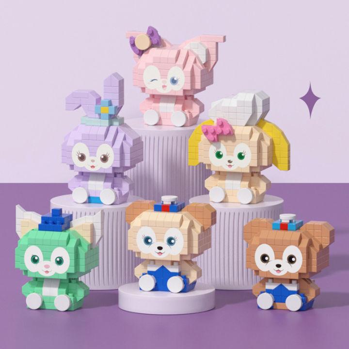 【Wholesale Delivery】Micro-Particle Building Blocks Children Girls' Educational Assembly Cross-Border Stall Cartoon Toy Decoration