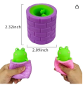 Squeeze Toys 1Pcs, pack of 2pcs, pack of 3pcs Fidget Frog Tree Stump Cup Squeeze Toys Sensory Squishy Toys for Boys Girls Funny Party Favors Stress Relief Home and Office Use Ball for Adult Autism ADHD. 