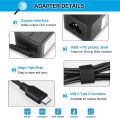65W 45W Type C USB-C Charger for Lenovo Chromebook 100e 300e 500e C330 C340 S330 Yoga C930 C740 S730 730 730S 720 910 920 ThinkPad X1 Carbon 5th 6th 7th 8th Gen T480s T490s T580s T580 T590 T480 E480. 