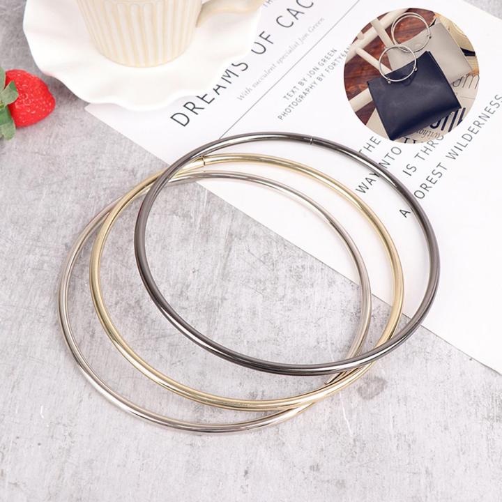 150mm Metal Solid O-ring Bag Handle Metal Strap Replacement Handbag Luggage DIY