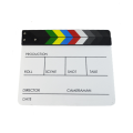 Acrylic Clapboard Dry Erase for TV Film Movie Director Cut Action Scene Clapboard with Marker Pen Eraser Easy Install. 