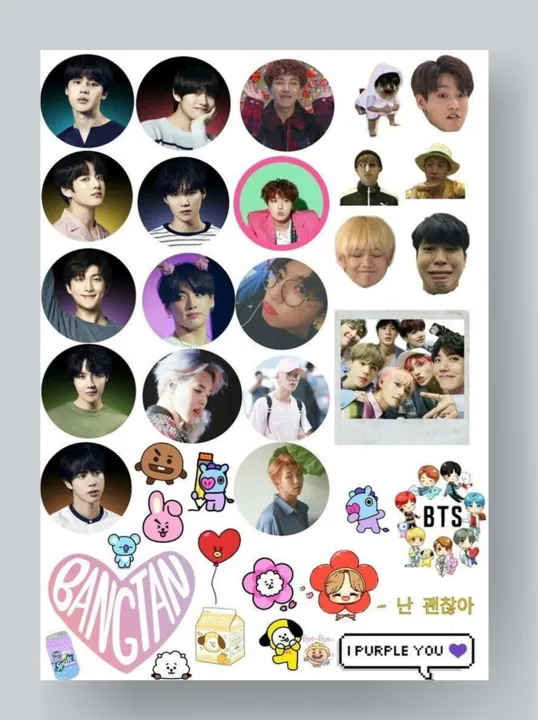 BTS%20all%20member%20sticker%20sheet%20uncut%20bangtan%20boys%20kpop%20Stickers%20-%20Image%202