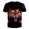 casual hip-hop 3D printing animal/anime sleeve round neck T-shirt 3D pattern hip-hop personality T-shirt for men and women. 