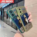 JIUMOO For Oneplus 9 Pro Case With Fashion Roronoa Zoro Side Edge Square Silicone Frosted Transparent Hard Casing New Design soft Cases Full Back Cover Camera Phone Case Shockproof Protection Case. 