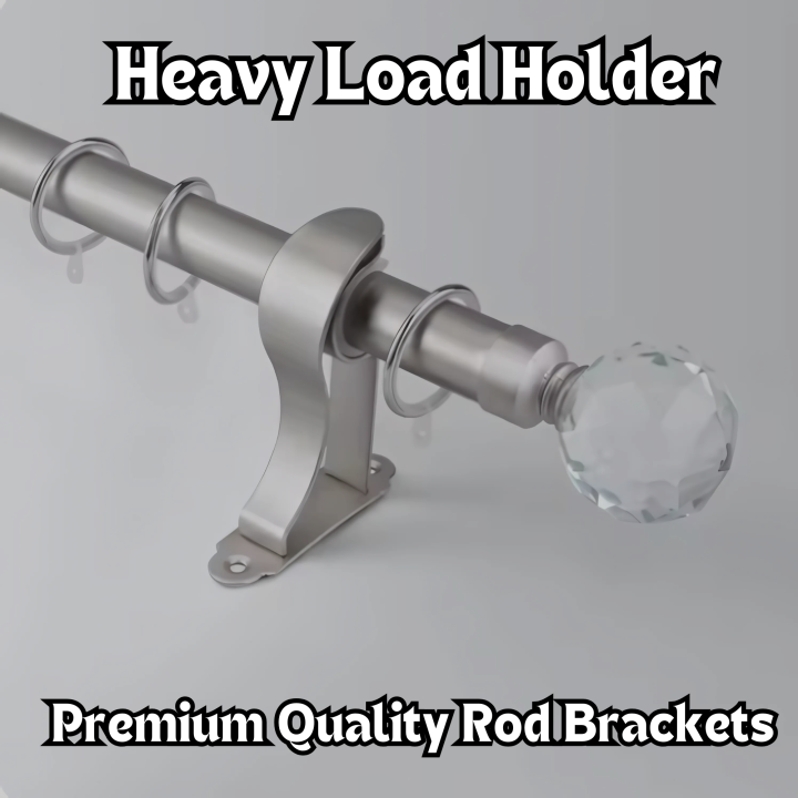 "Stainless%20Steel%20Curtain%20Rod%20Bracket%201%20piece%20-%20Heavy-Duty%20Adjustable%20Wall-Mount%20Holders%20for%201%20Inch%20Rods,%20Modern%20Rust-Resistant%20Design%20for%20Home%20&%20Office%20Window%20Curtains"%20-%20Image%204