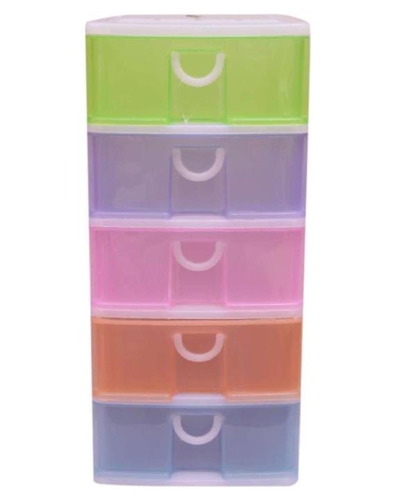5-Drawer Plastic Cabinet