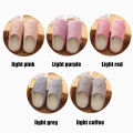 Cyprus Winter Slippers For Women Warm Plush Indoor Slippers Soft Bottom Cute Bear Cotton Slippers Floor Slient Slippers Bedroom Slippers. 