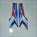 2025 Model Bike Stikers 125 (Black) 2025 Model Bike Tanki Tappa Stickers Black Stickers For Bike Stickers For Motorcycle. 