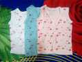 High Quality Pack Of 3 Pieces Newborn Inner Sleeveless Vest Banyan Front Button Open - Born Baby For 0-3 Months 3-6 Months 6-9 Months New Born Baby 0 Size Shirt for summer Clothing Infant vest inner Banyan. 