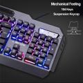 Rainbow LED Wireless Keyboard and Mouse, Rechargeable Gaming Keyboard Mouse and Keyboard Combo with 4800 mAh Battery. 