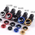 Cell Phone Fisheye Lens 3 In 1 Wide Angle + Macro Camera + Fish Eyes Camera Lenses with Clip on For Iphone 12 11 Samsung Huawei-Blue. 