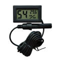 Digital Temperature and Humidity Meter Digital Hygrometer With Cable and Probe Egg Incubator Fridge Freezer. 