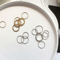 10PCS/SET Korea Fashion Mixed Minimalist Ring Set Geometric Round Metal Gold Silver Color Cuff Joint Rings Jewelry for Women. 