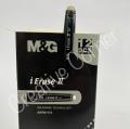 MandG i-erase II Erasable Gel Pen | AKP 61173 0.7mm tip | Soft rubber grip | Classic designs | Friction & Heat Erasable Ink | Attached Magic wipe Eraser | Available in two colors Black and Blue | Available in single piece or pack of 12pcs. 