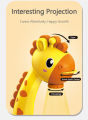 Educational toys learning giraffe projection study table graffiti painting smart projection painting table for kids. 
