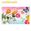 Oil-proof Wall Stickers Waterproof Kitchen Wall Sticker Oil-proof Heat Resistant Decal for Bathroom Kitchen Decor Self-adhesive Fruit Flower Dolphin Design Self-adhesive Wall Decorations. 