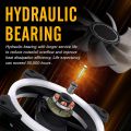 EZDIY-FAB Dual Ring 120mm RGB Case Fan 5-Pack,Quiet Edition High Airflow Adjustable Color LED Case Fan for PC Cases, CPU Coolers with Remote Controller. 