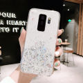 Casinglee For Samsung Galaxy S9 case Full Stars Moon Glitter Bling Sequins Cases for Samsung S9 Phone Cover Starry Sky Transparent Soft Back Cover. 