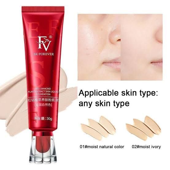 FV liquid Foundation Red Tube Polypeptide Skin Nourishing Foundation Licu